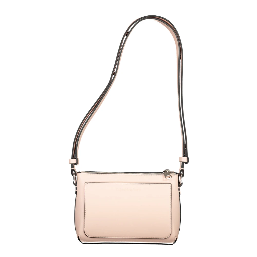 Calvin Klein Roze Schoudertas met Ritssluiting Pink Dames