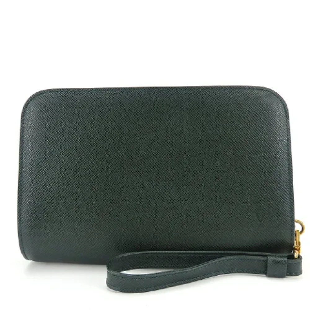 Louis Vuitton Vintage Pre-owned Fabric clutches Green Heren