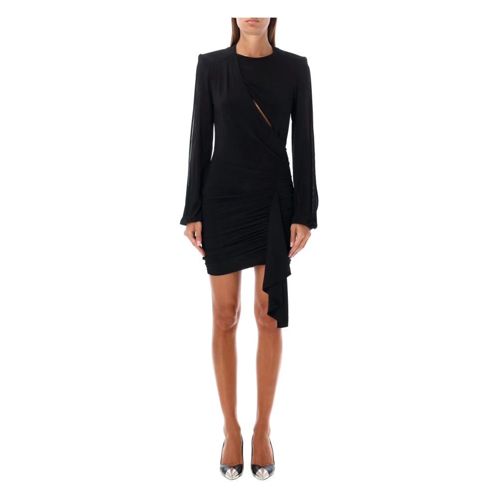 Isabel marant Zwarte Vinia Mini Jurk Aw24 Black Dames
