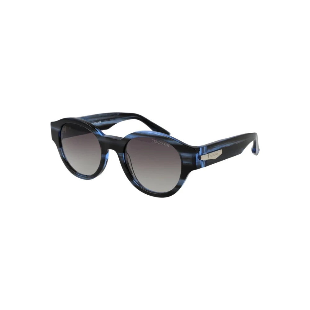 Trussardi Men's Black Sunglasses, One Size, Acetate Square Frame Sunglasses