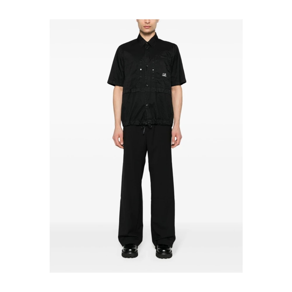 C.P. Company Nylon Microgeweven Shirt Black Heren