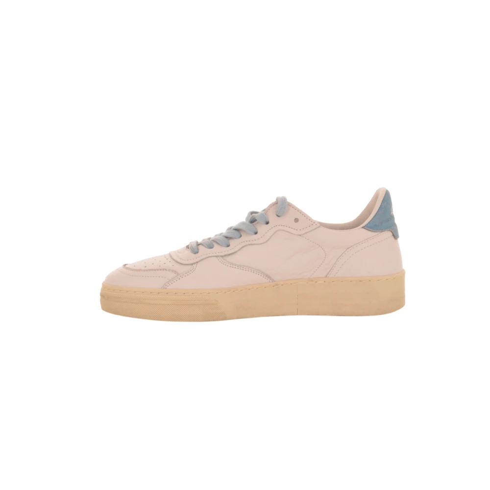 4B12 Witte Sneakers Retro Stijl Heren Schoenen