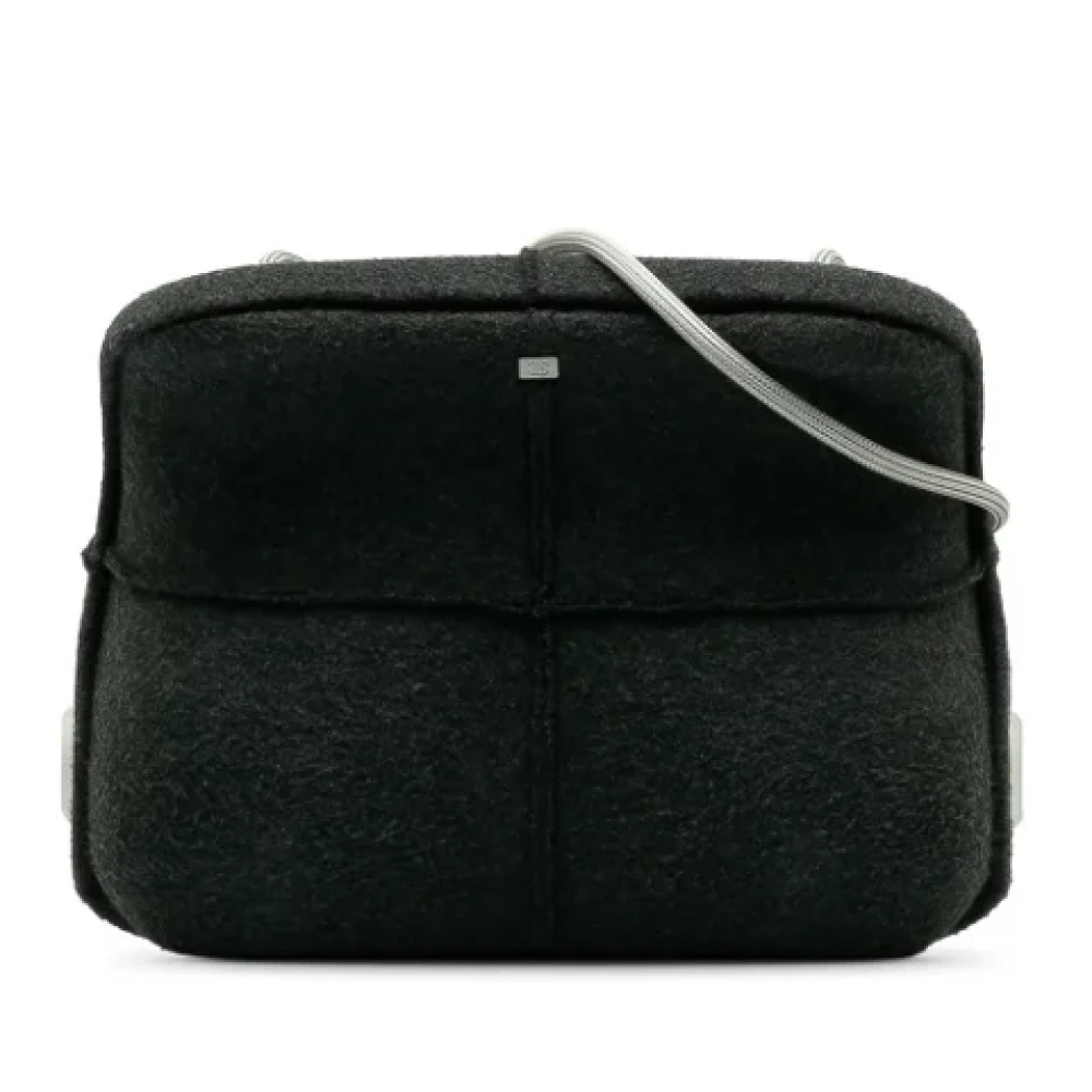 Chanel Vintage Pre-owned Wool chanel-bags Gray Dames