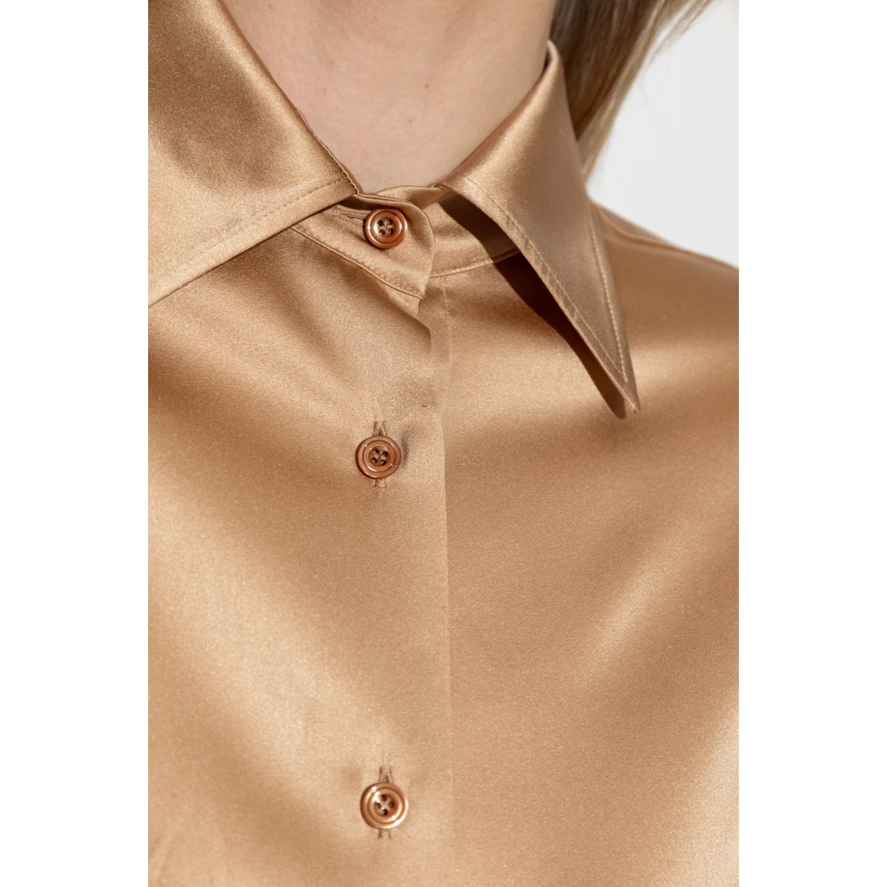 Tom Ford Zijden overhemd Beige Dames