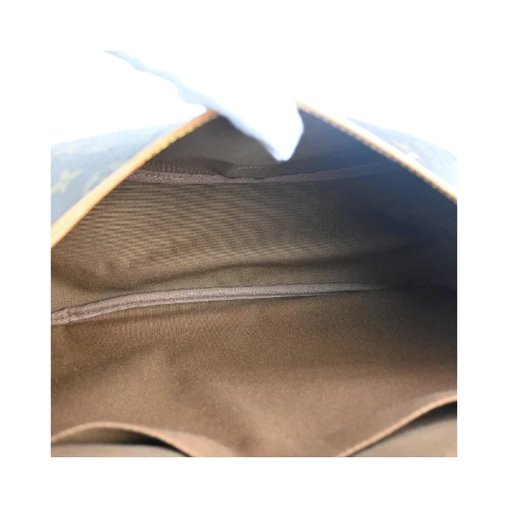 Louis Vuitton Vintage Pre-owned Cotton shoulder-bags Brown Dames