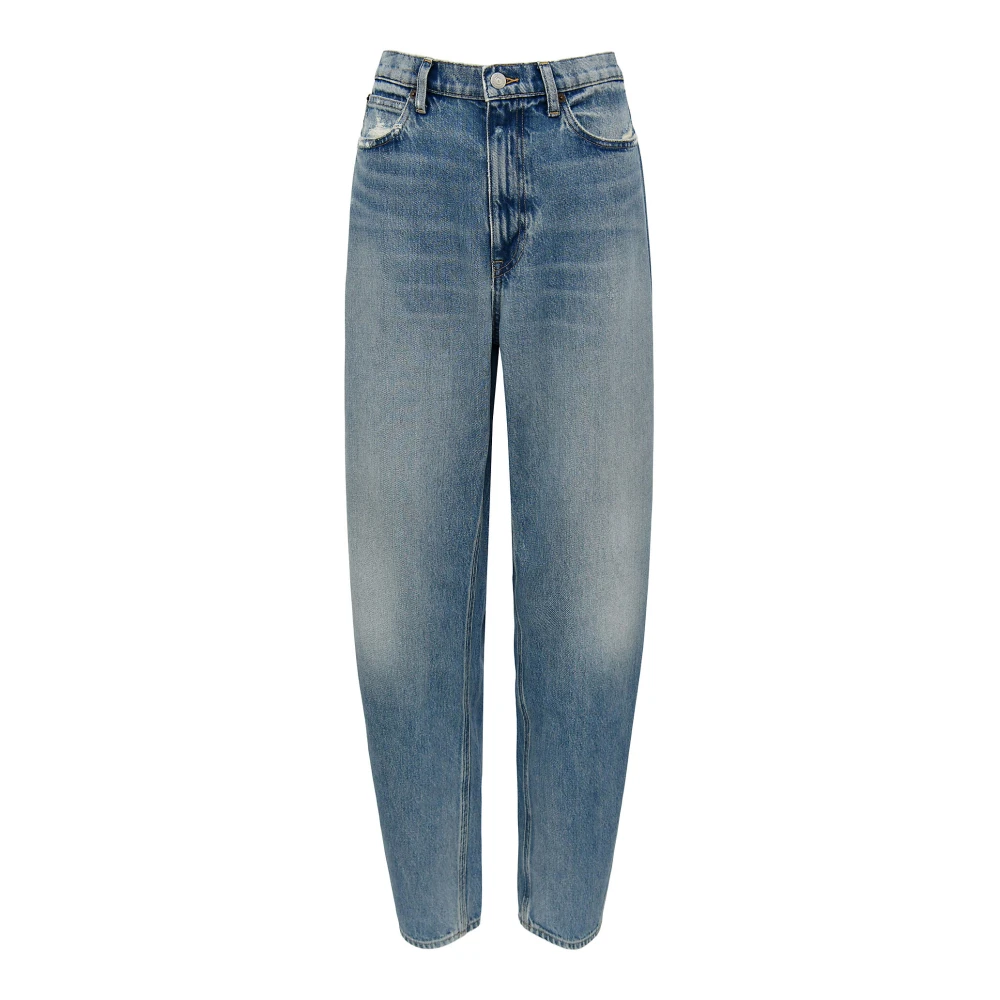 Polo Ralph Lauren Women's Blue Light Ankle Straight Trousers - Loose Fit Jeans - W25 - Jeans