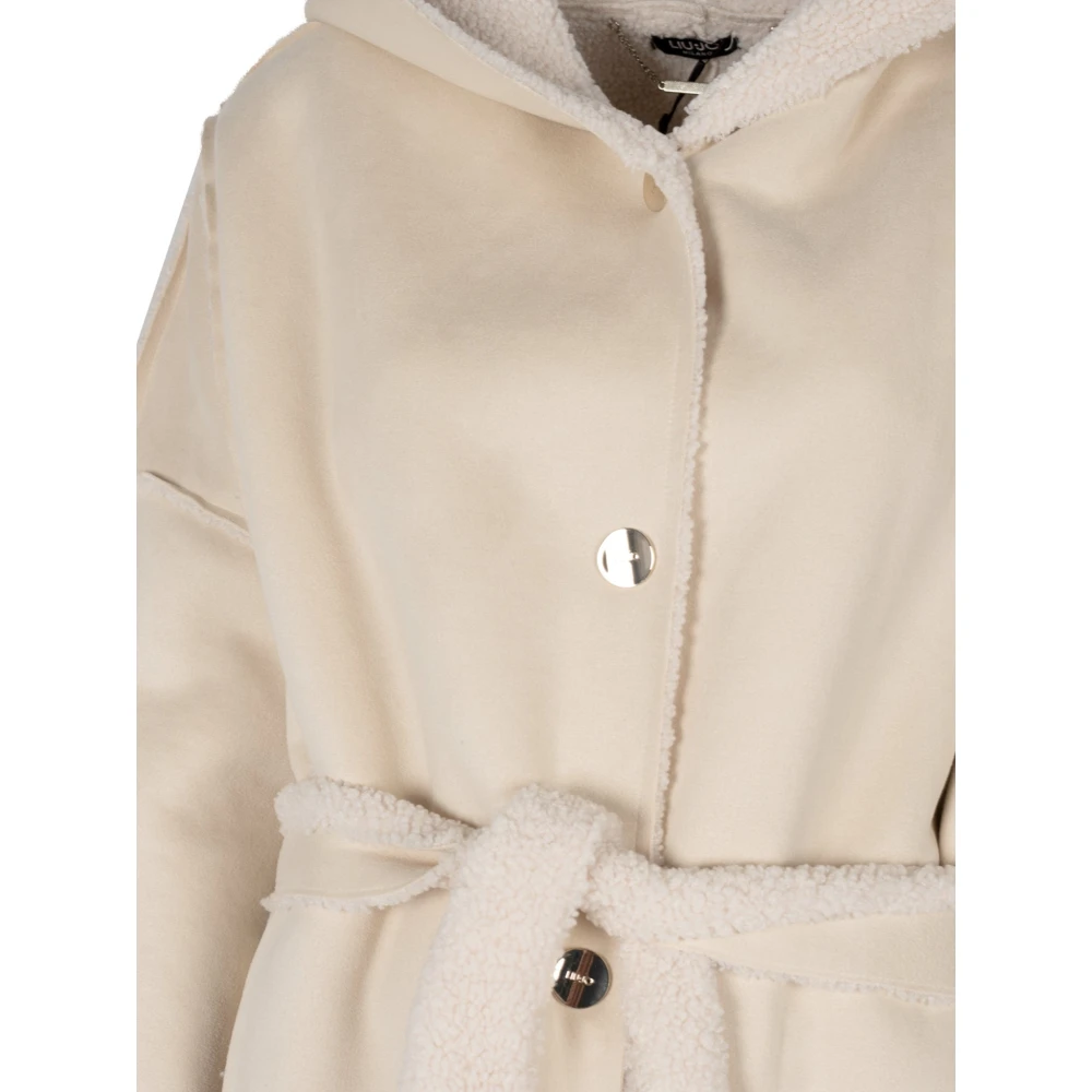 Liu Jo Klassieke Hooded Jas Beige Dames