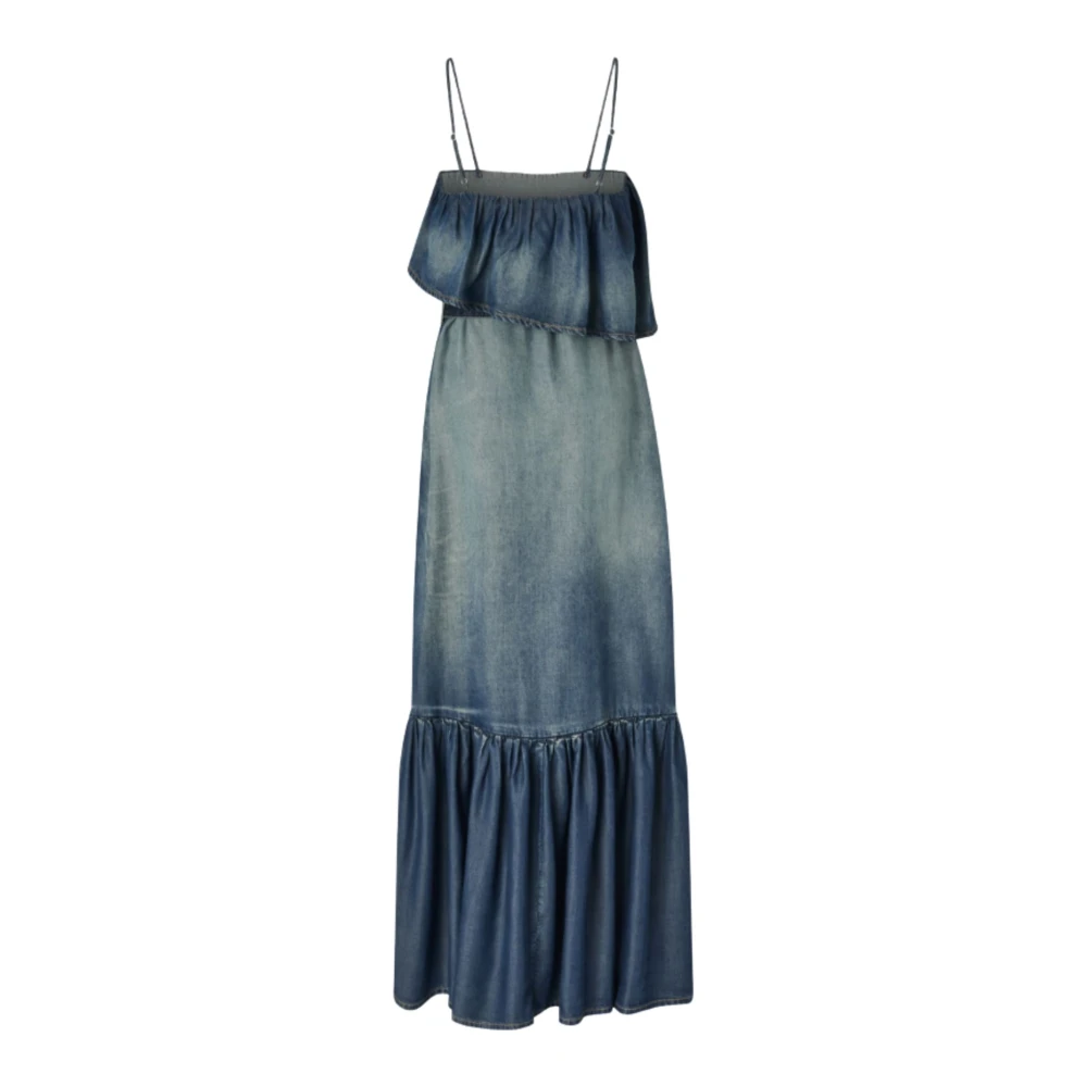 Pinko Women's Blue Chiarodiluna Abito - Maxi Dresses - S - Dresses