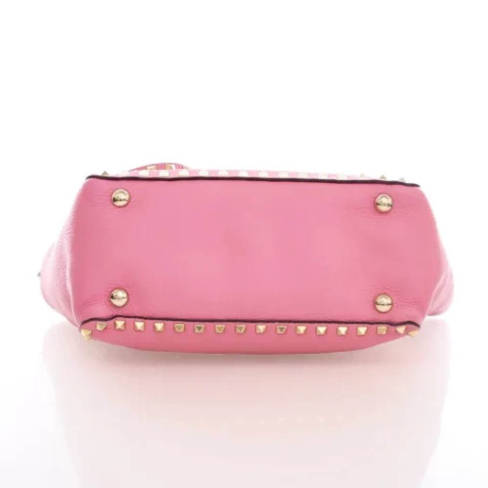 Valentino Vintage Pre-owned Leather shoulder-bags Pink Dames