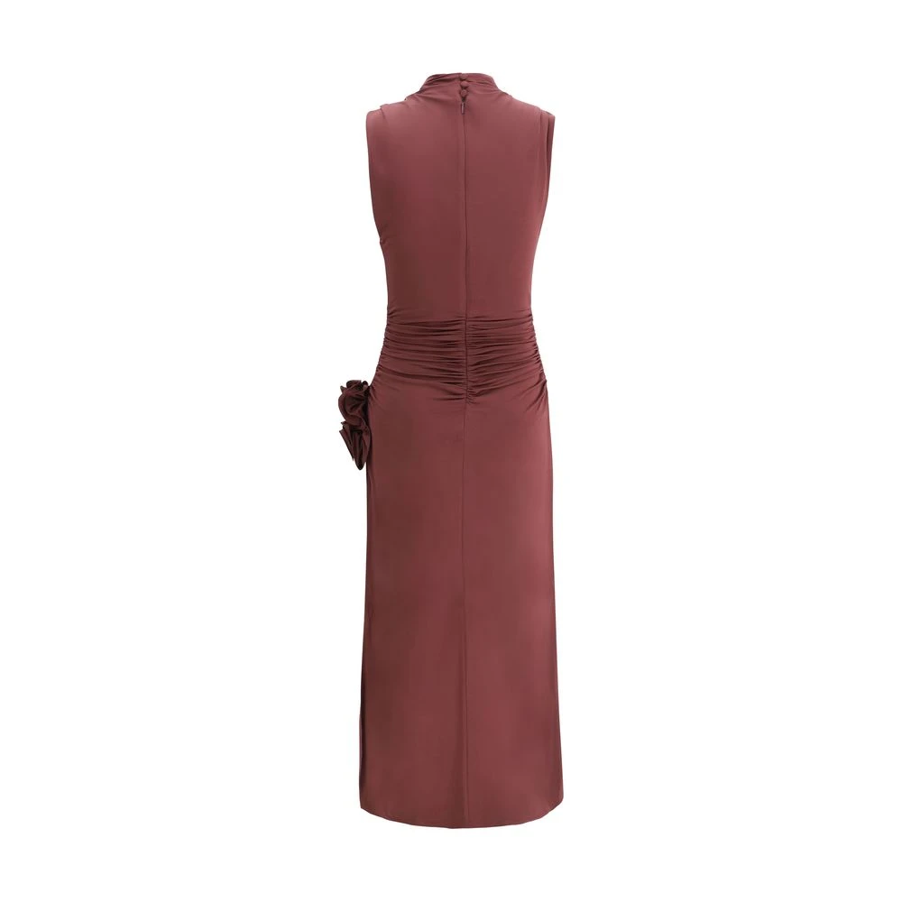 Magda Butrym Elegante Splitjurk met 3D-Rozen Red Dames