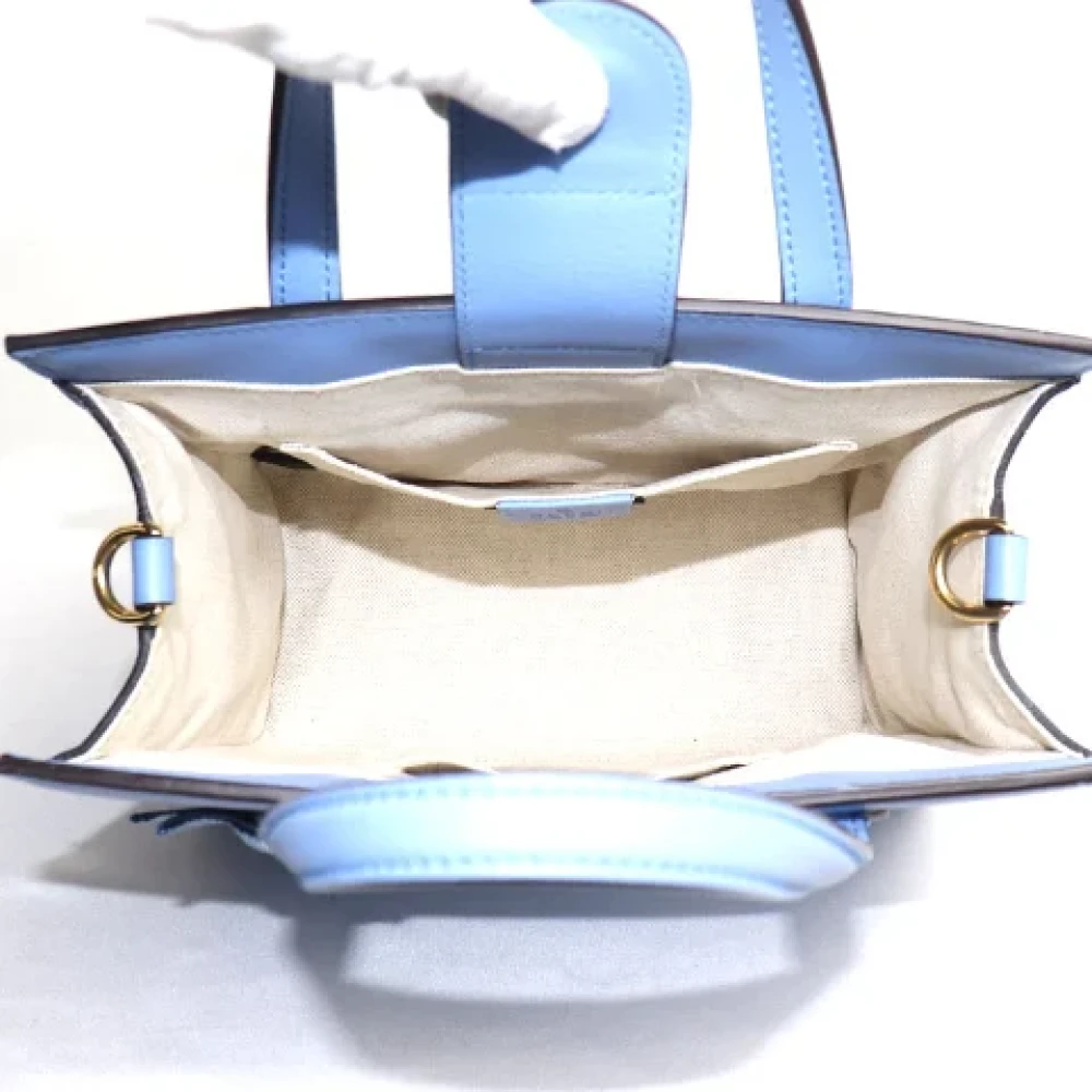 Gucci Vintage Pre-owned Leather gucci-bags Blue Dames