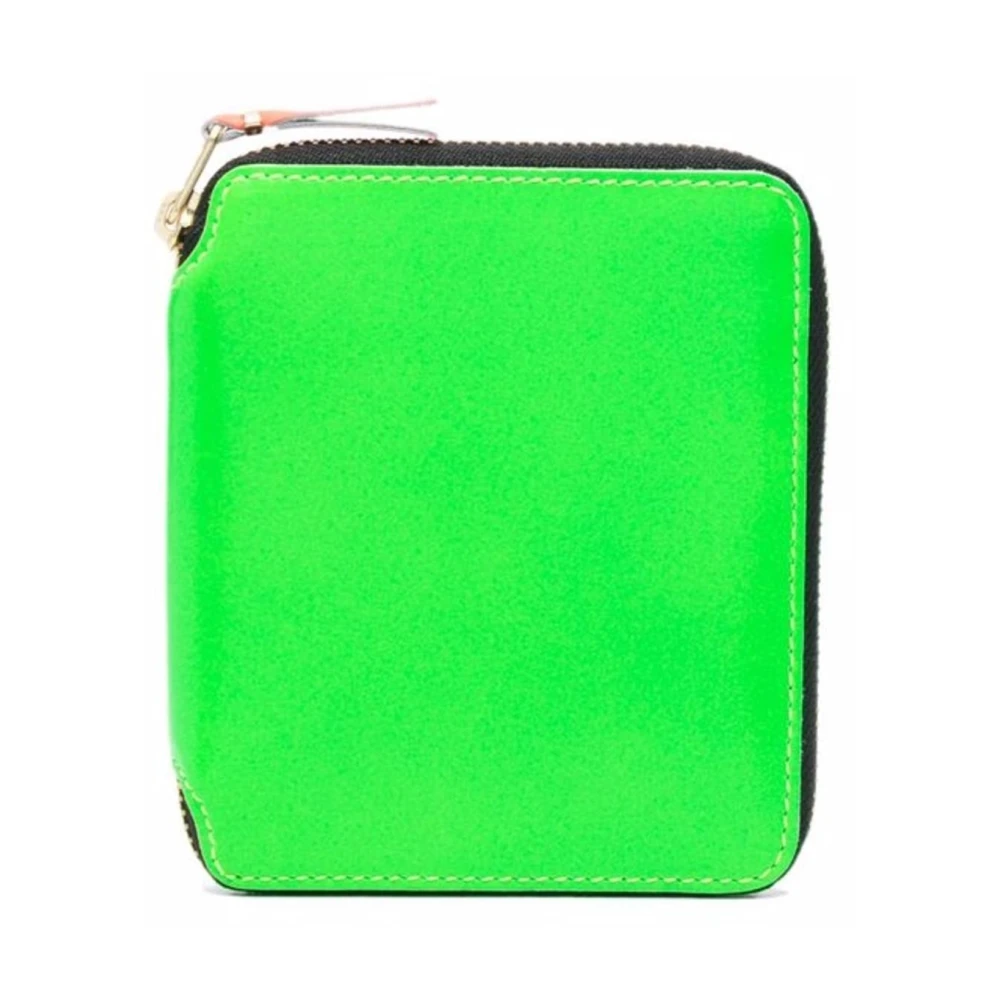 Comme des Garçons Grön Fluorescerande Läder Plånbok Green, Herr