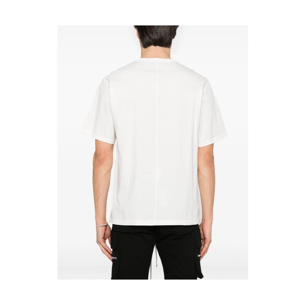 Rick Owens T-shirt met ronde hals en korte mouwen White Heren