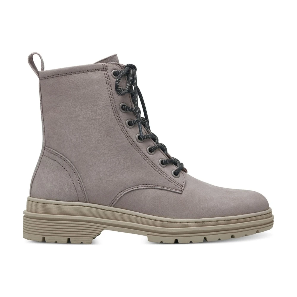 Tamaris Women's Beige Lace-Up Ankle Boots