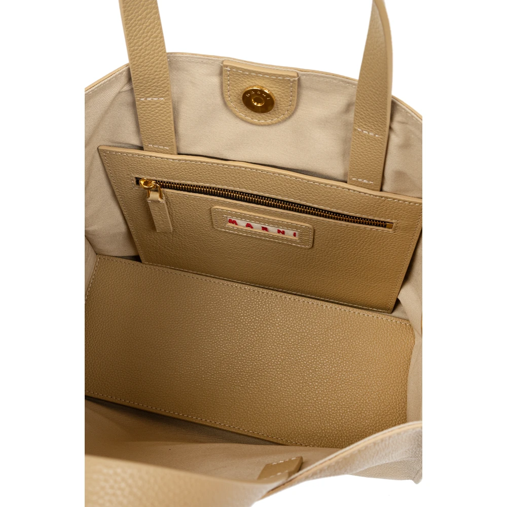 Marni Museo shopper tas Beige Dames