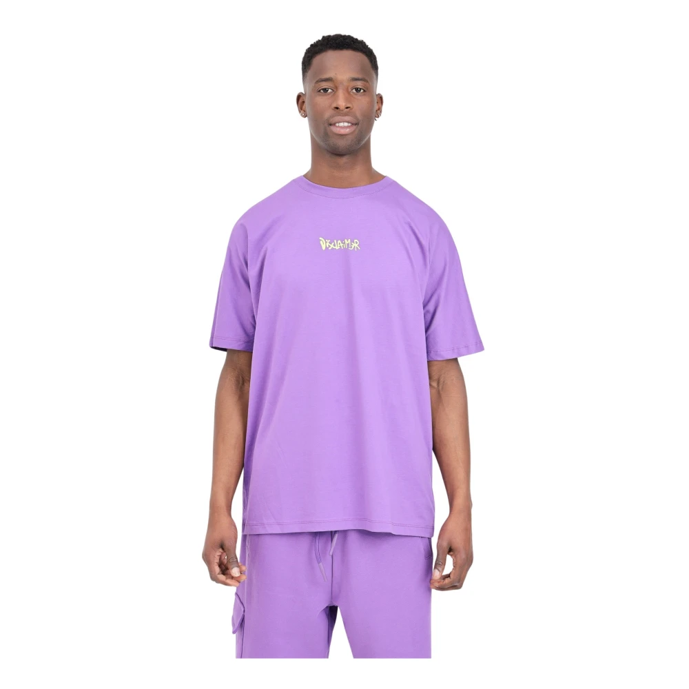 Disclaimer T-Shirts Purple Heren