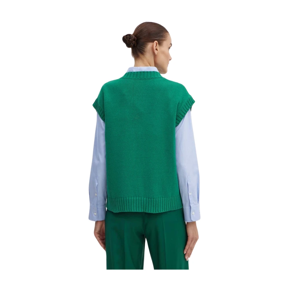 Max Mara Austria Vest Green Dames