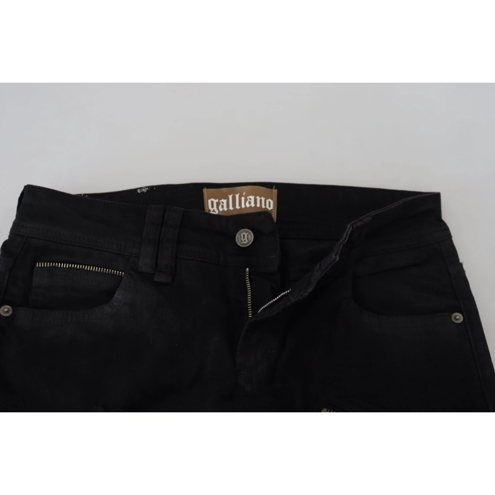 John Galliano Zwarte Skinny Jeans Black Dames