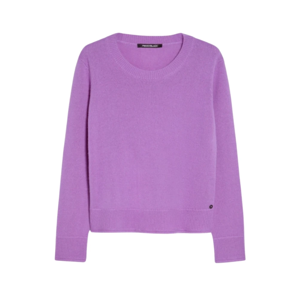 Pennyblack Stijlvolle Gebreide Top Purple Dames
