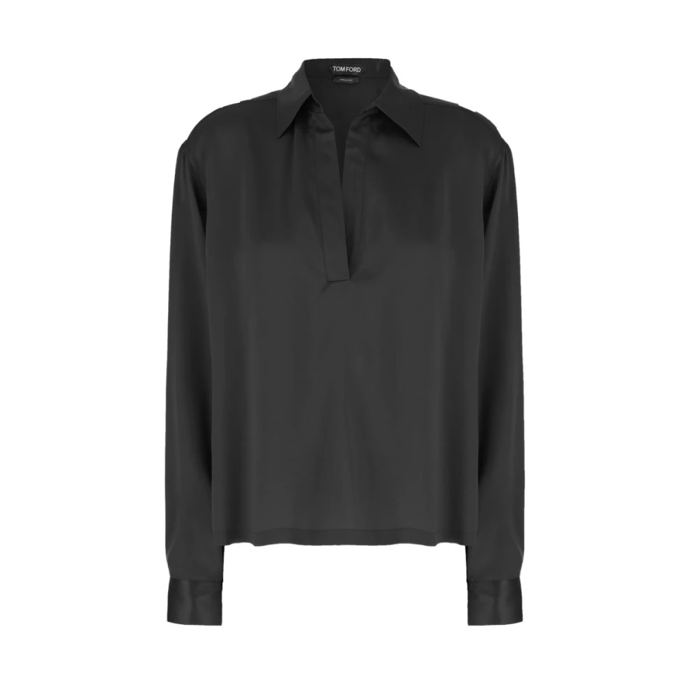 Tom Ford T-Shirts And Polos - Female - Blouses - Black - S - Blouses & Shirts