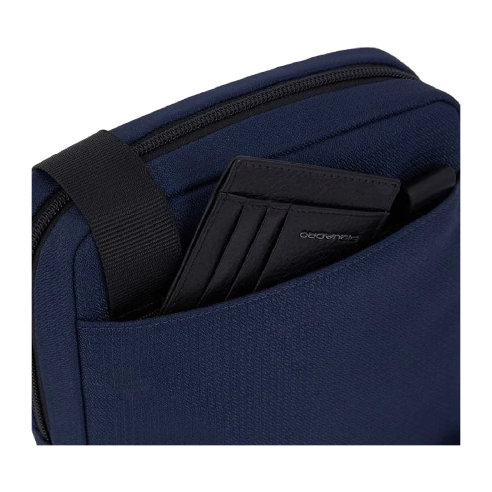 Piquadro Zwarte iPad-tas met RFID-bescherming Black Heren