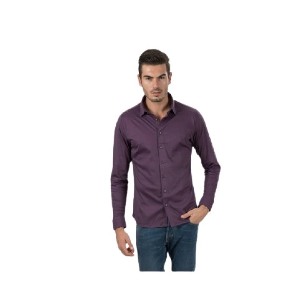 Desoto Men's Purple Casual Shirts,, Shirt Small