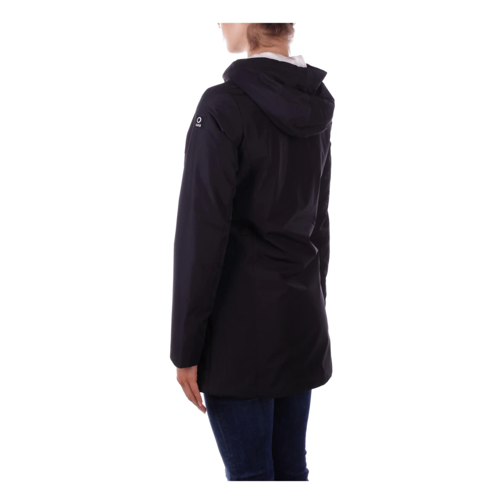 Suns Zwarte Hoodie met Ritssluiting Black Dames