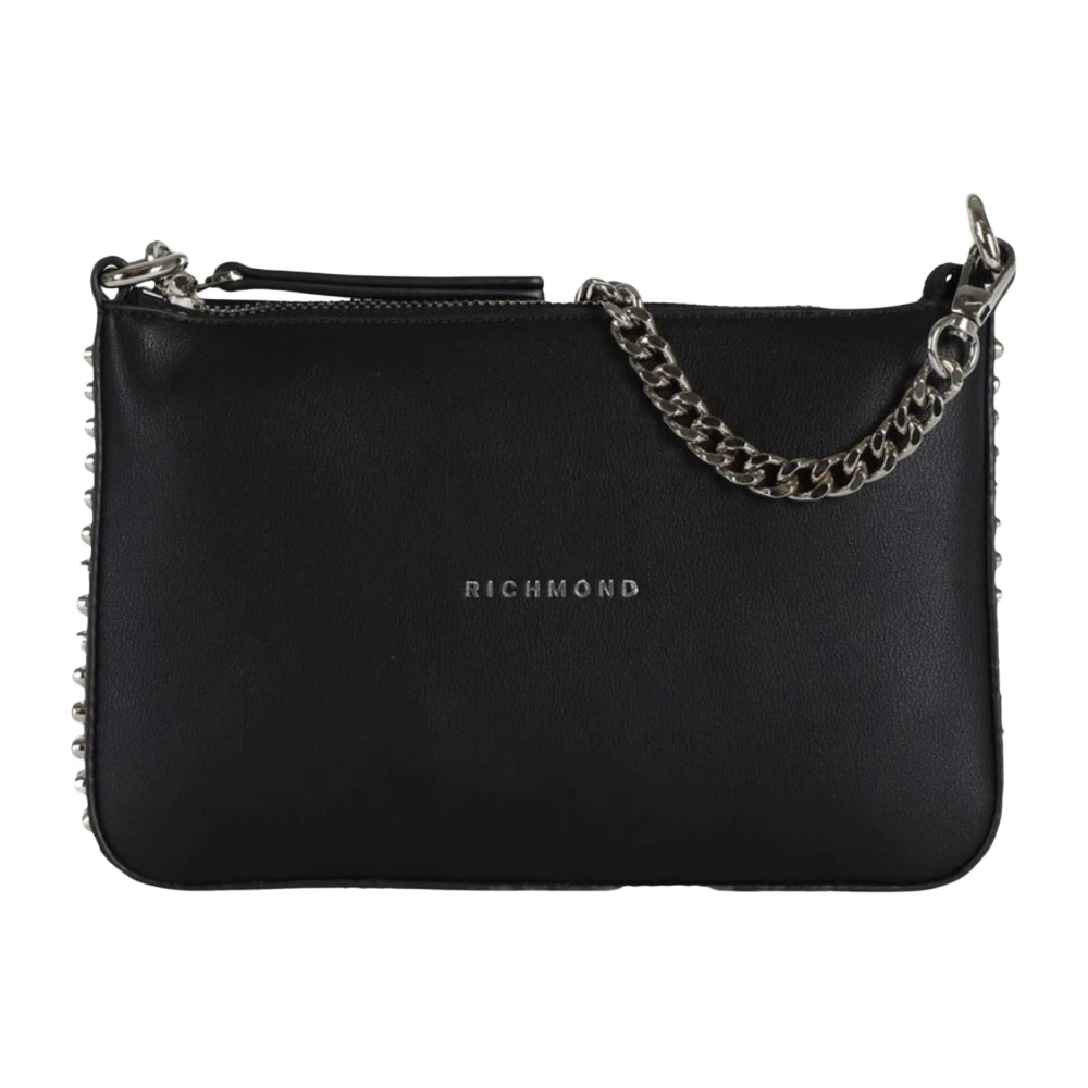 John Richmond Studded Zwarte Rits Tas Black Dames