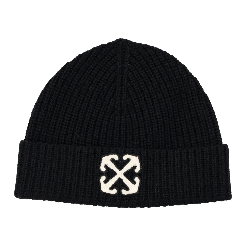 Off White Pijl Wol Beanie Zwart Wit Black Heren