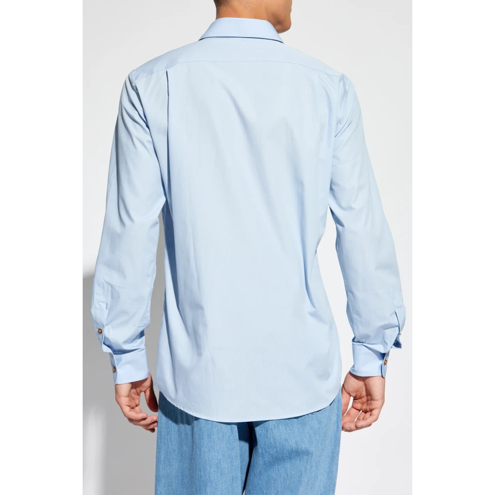 Vivienne Westwood Shirt met logo Blue Heren