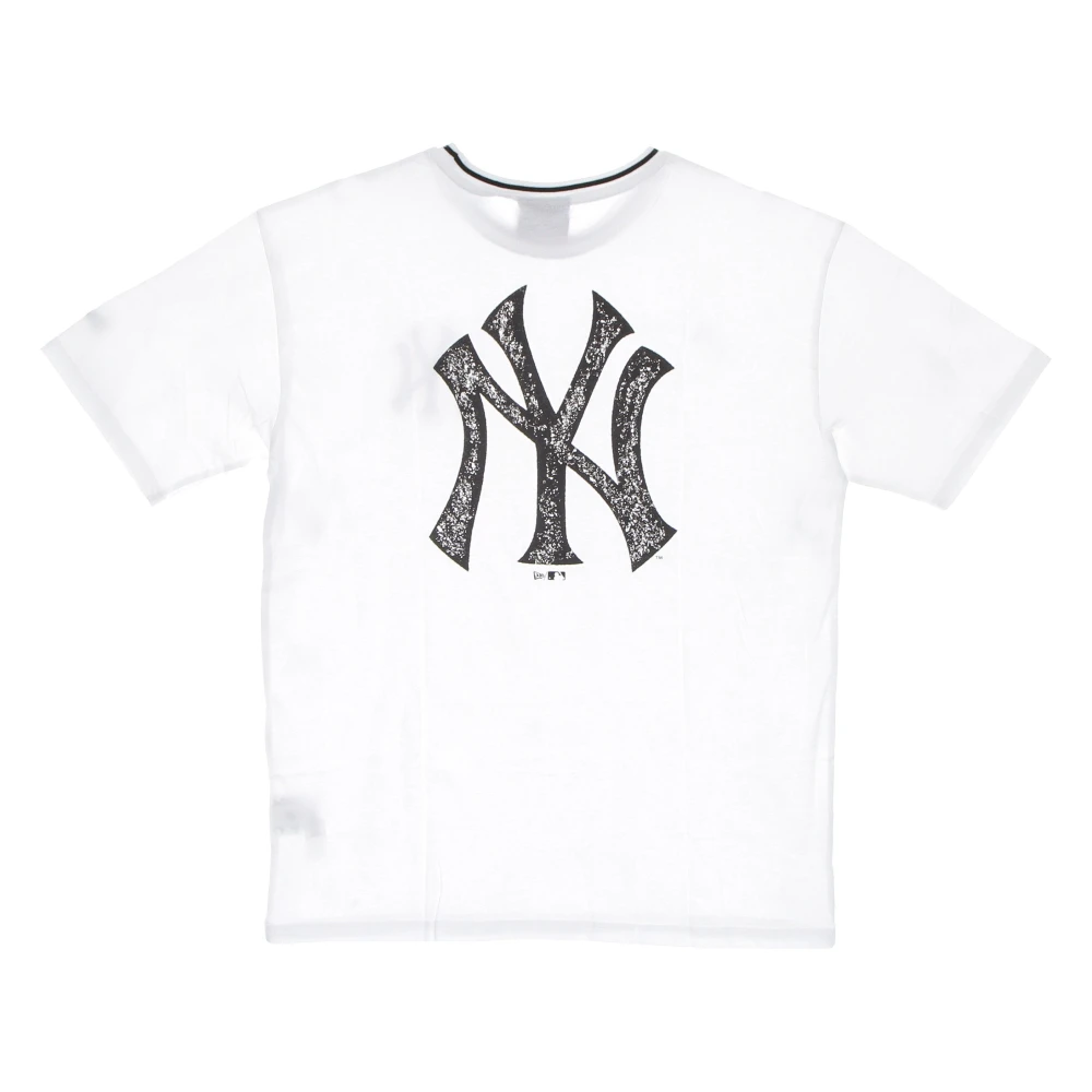 new era MLB Distressed Grafische Tee Wit White Heren
