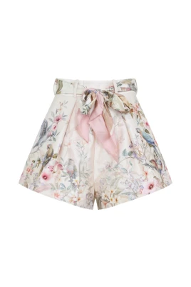 Pleated Short Shorts