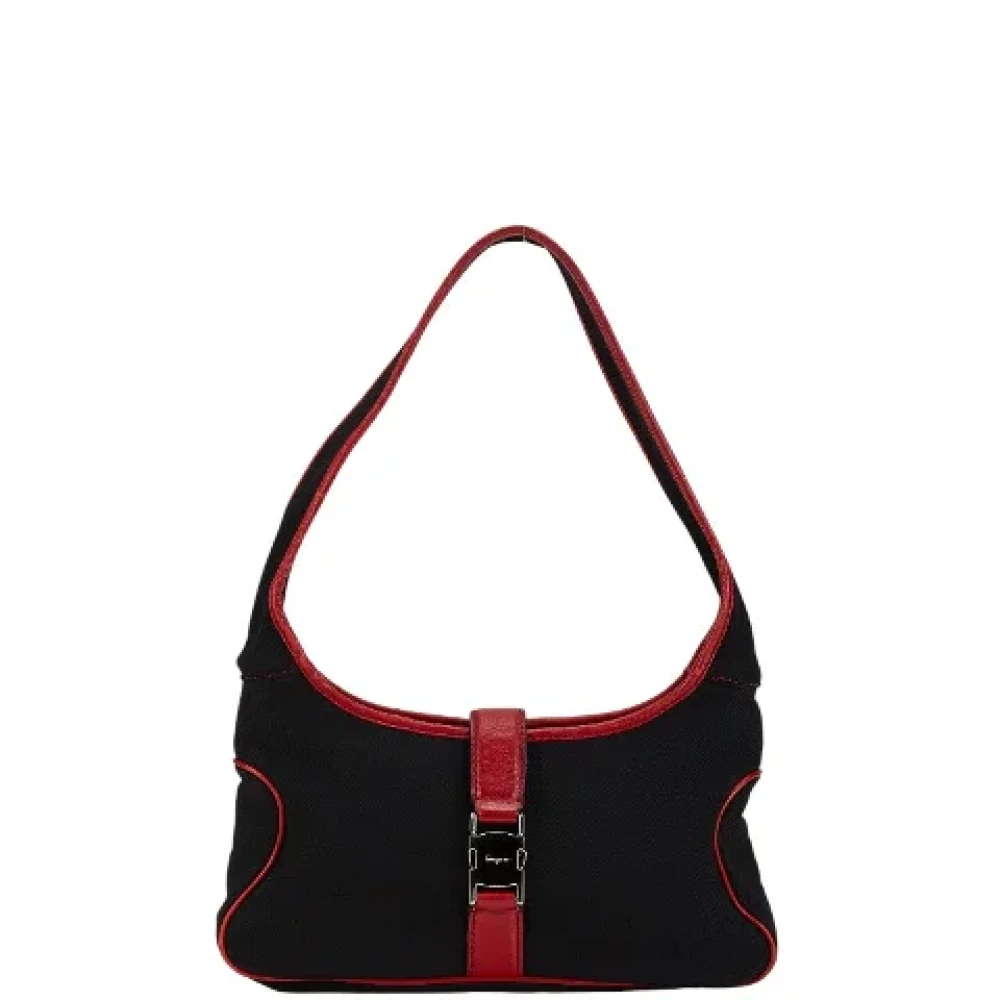 Salvatore Ferragamo Pre-owned Canvas handbags Black Dames