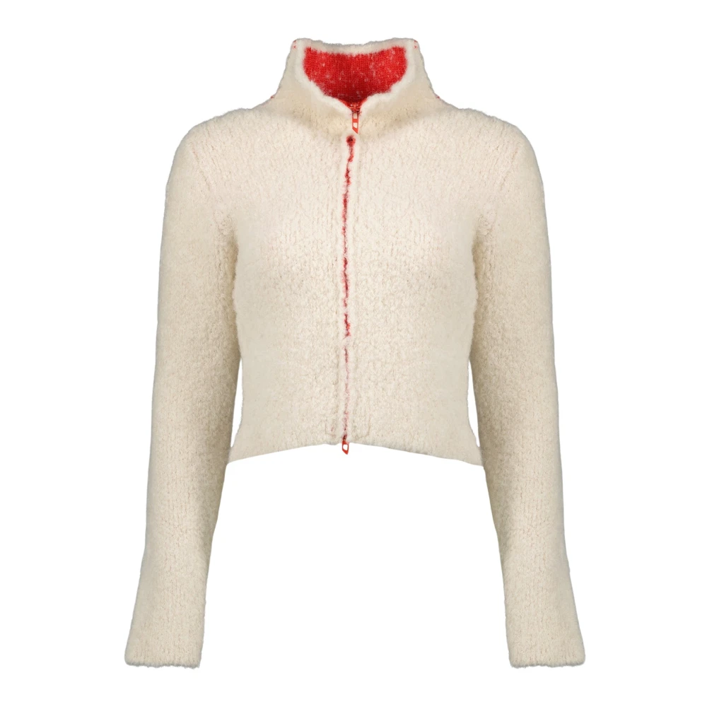Diesel Women's Beige Cardigans, S, M-Eleonere Zip Cardigan