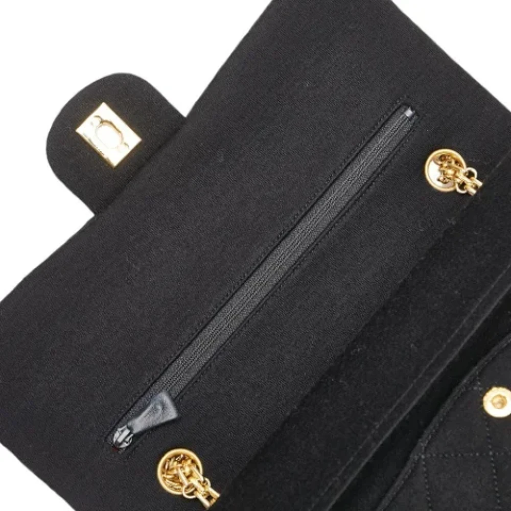 Chanel Vintage Pre-owned Cotton chanel-bags Black Dames