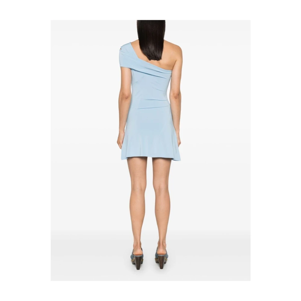 Paloma Wool Asymmetrische one-shoulder mini-jurk lichtblauw Blue Dames