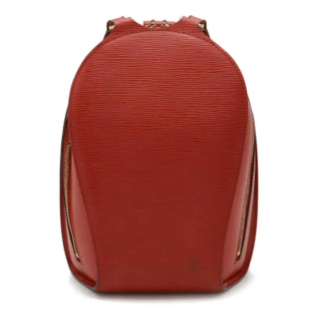 Louis Vuitton Vintage Pre-owned Leather backpacks Red Dames