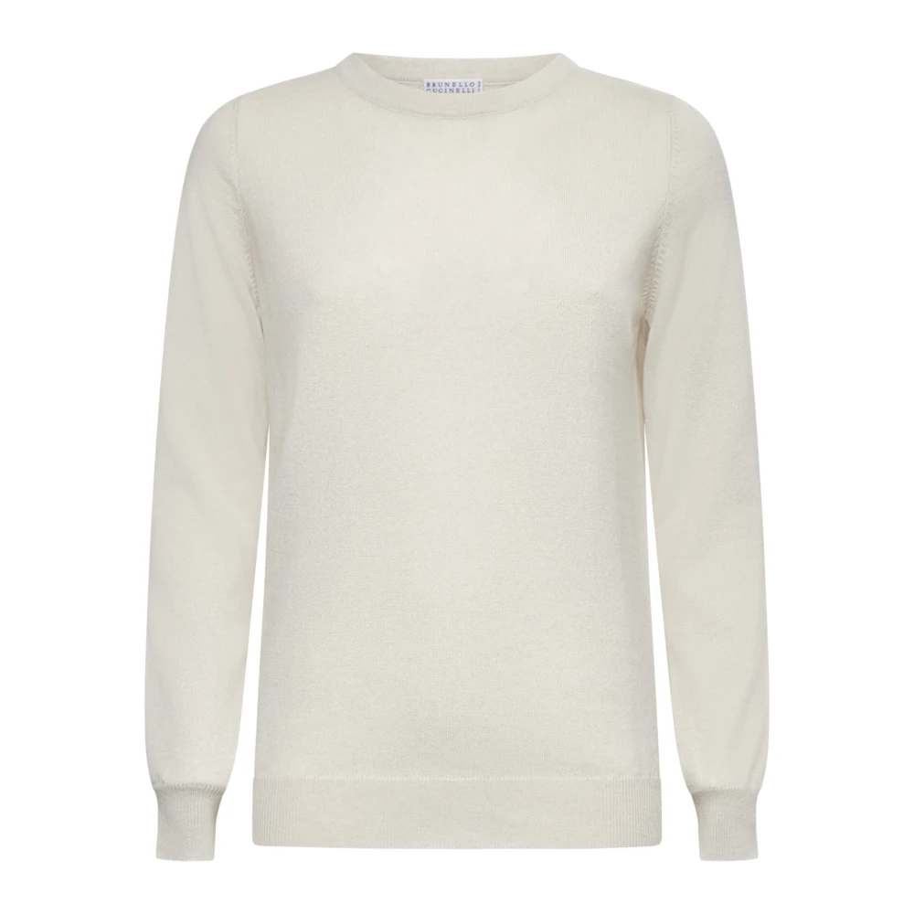 BRUNELLO CUCINELLI Witte Sweaters voor Mannen en Vrouwen White Dames