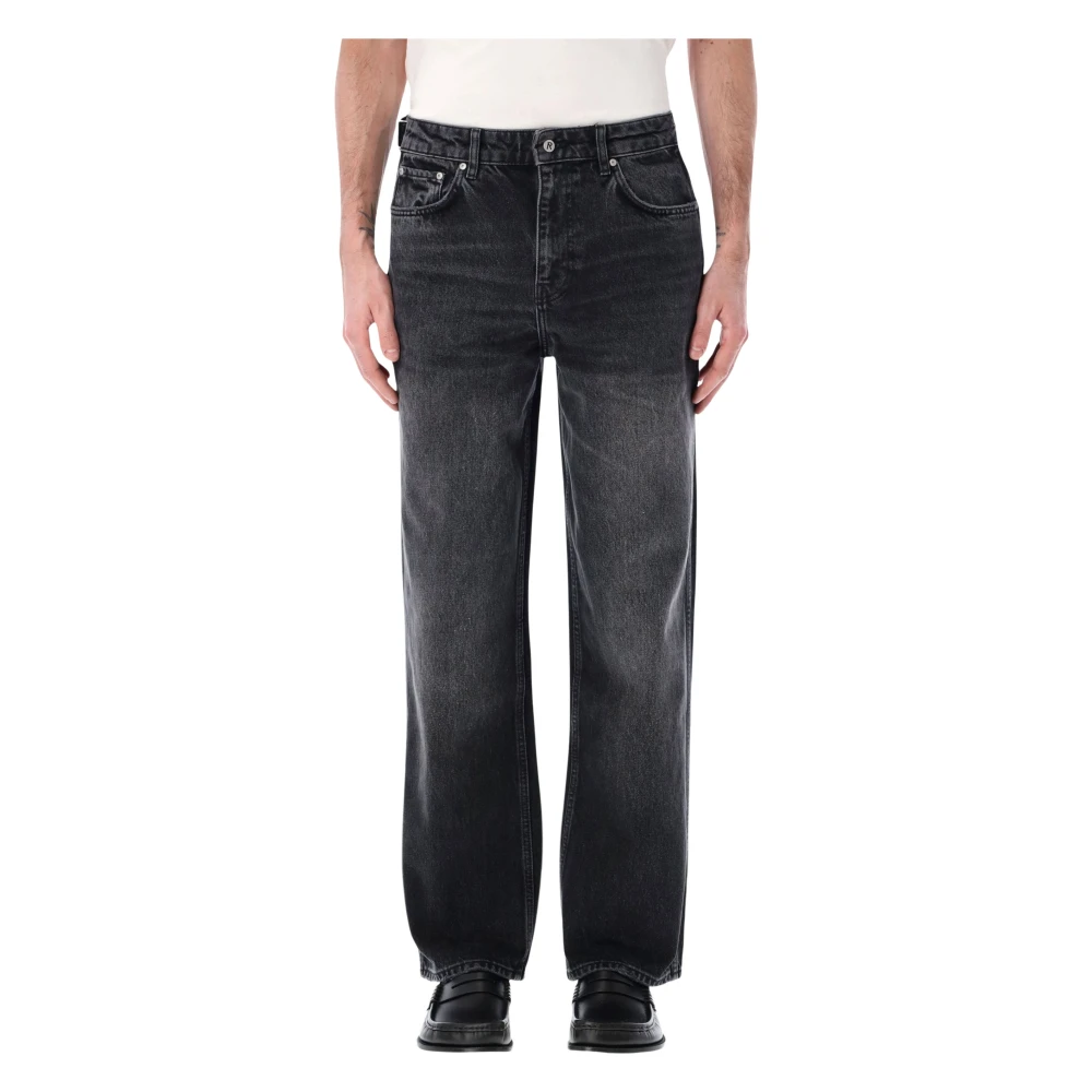 Represent Men's Black Straight Fit Jeans, W32, R3 Baggy Denim