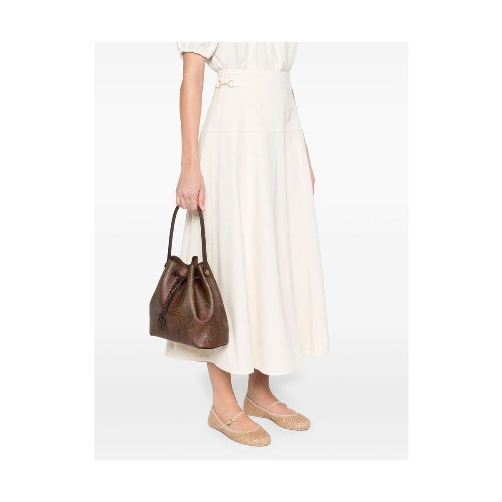 ETRO Bruine Trekkoord Schoudertas Brown Dames