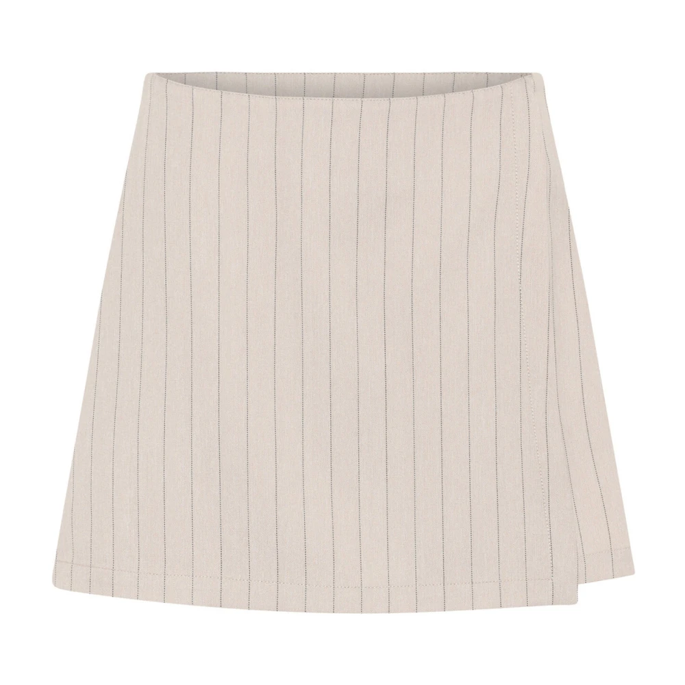 Bruuns Bazaar Gestreepte rok-shorts Beige Dames