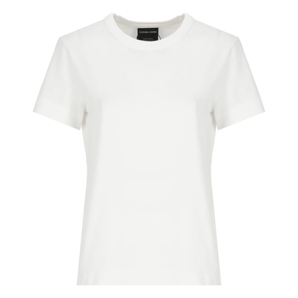 Canada Goose Witte Katoenen T-shirt en Polo White Dames