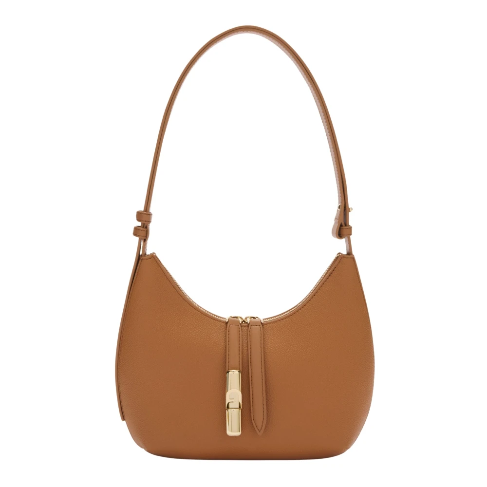 Furla Women's Brown Shoulder Bags, One Size, Goccia Shoulder Bag S