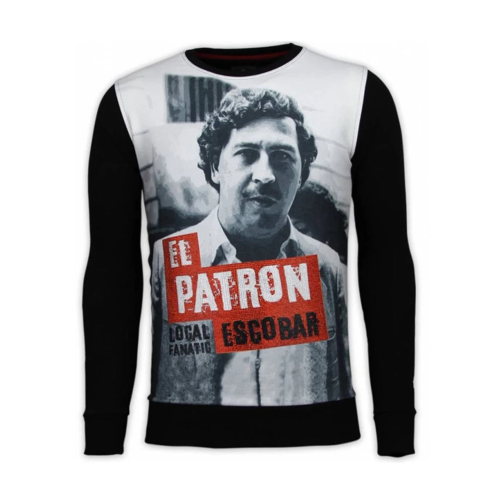 Local Fanatic El Patron Escobar Rhinestone - Herrtröjor - 13-6241 Black, Herr