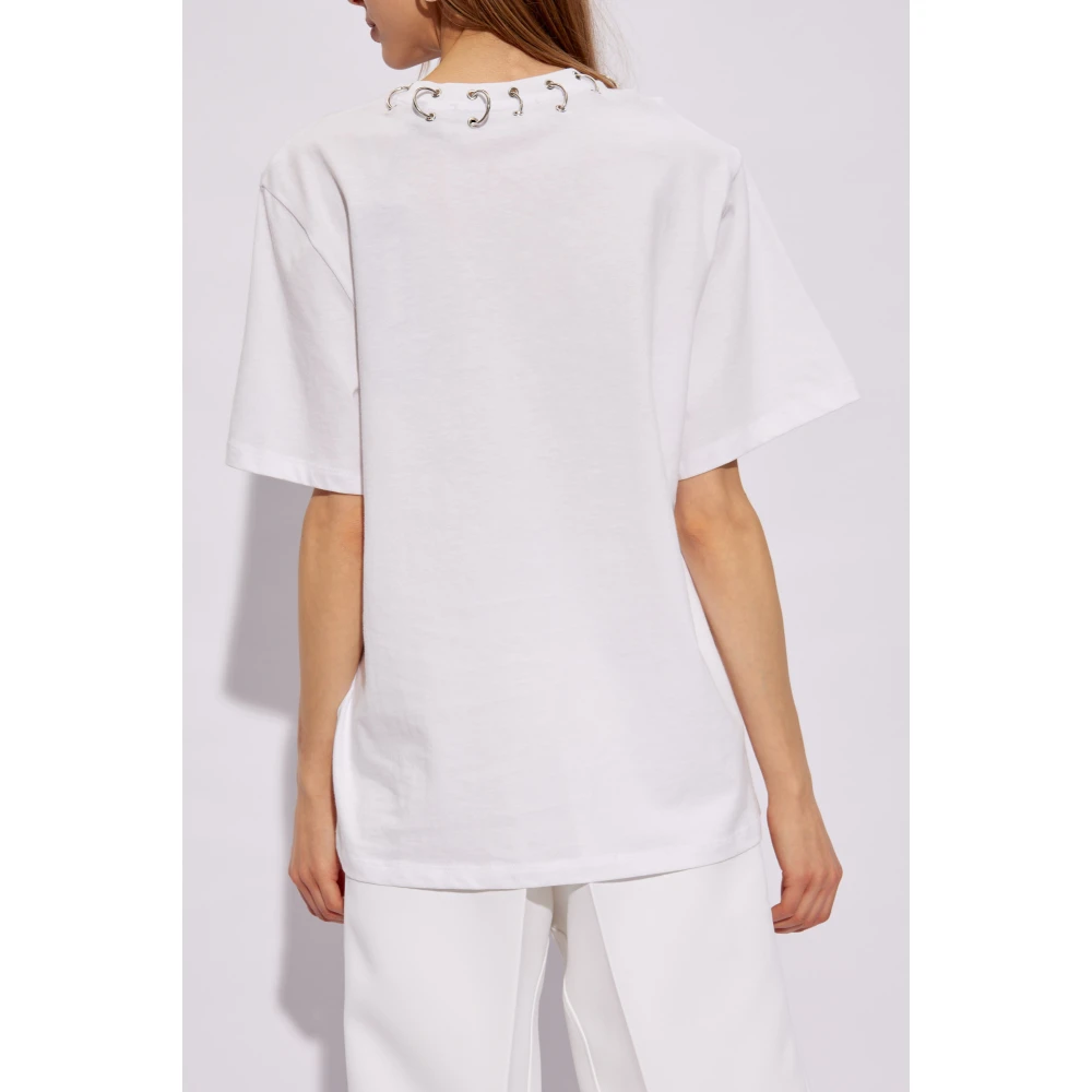 Rotate Birger Christensen Oversized T-shirt White Dames