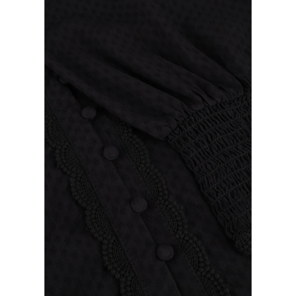 Y.A.S Zwarte Shirtjurk Yastilera Ls Black Dames