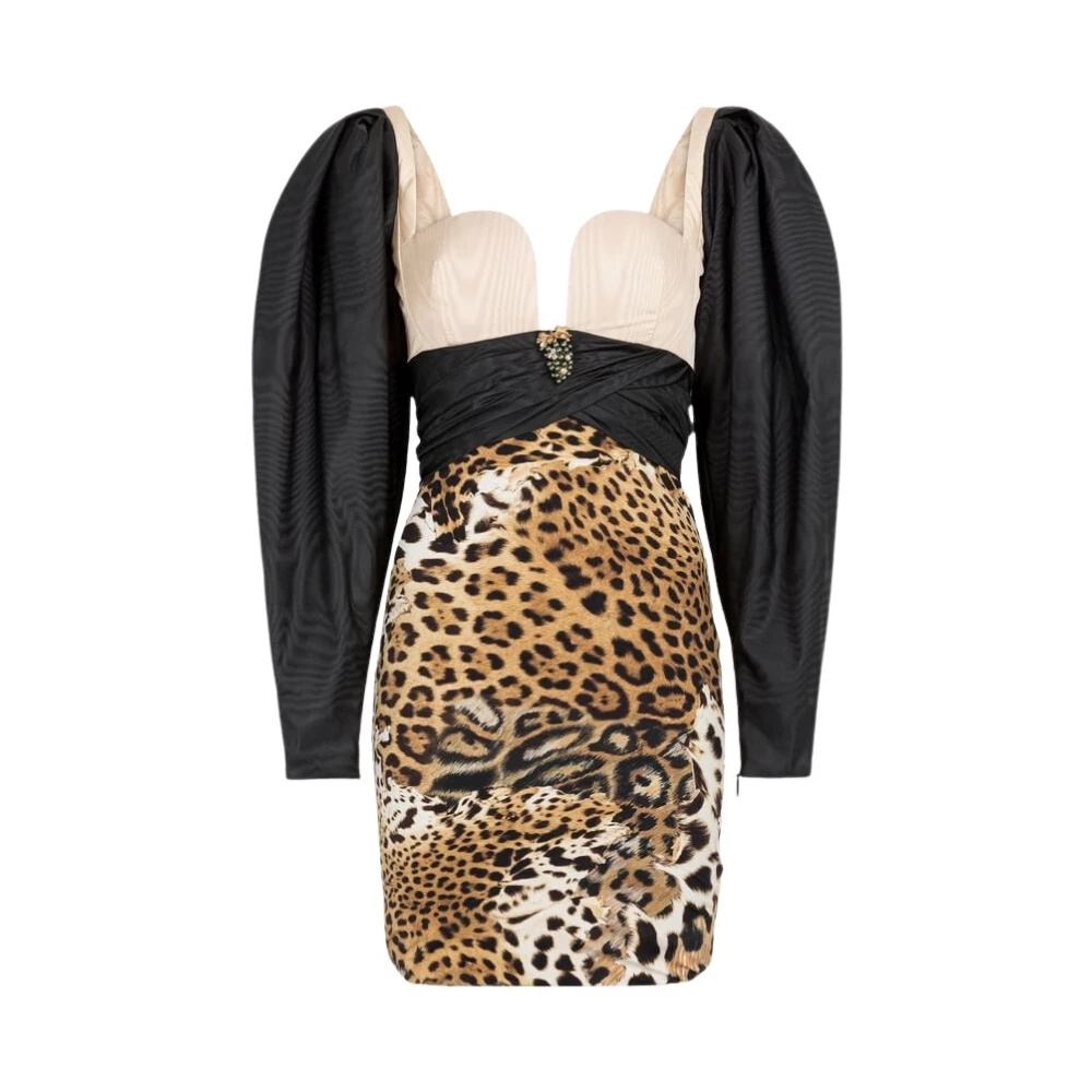 Roberto Cavalli Women's Leopard Print Mini Dress