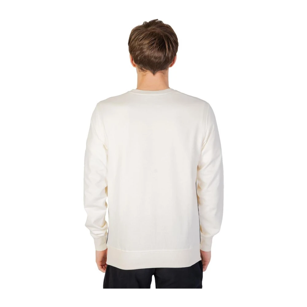 Emporio Armani Katoenmix Hoodie Herfst Winter Collectie Beige Heren