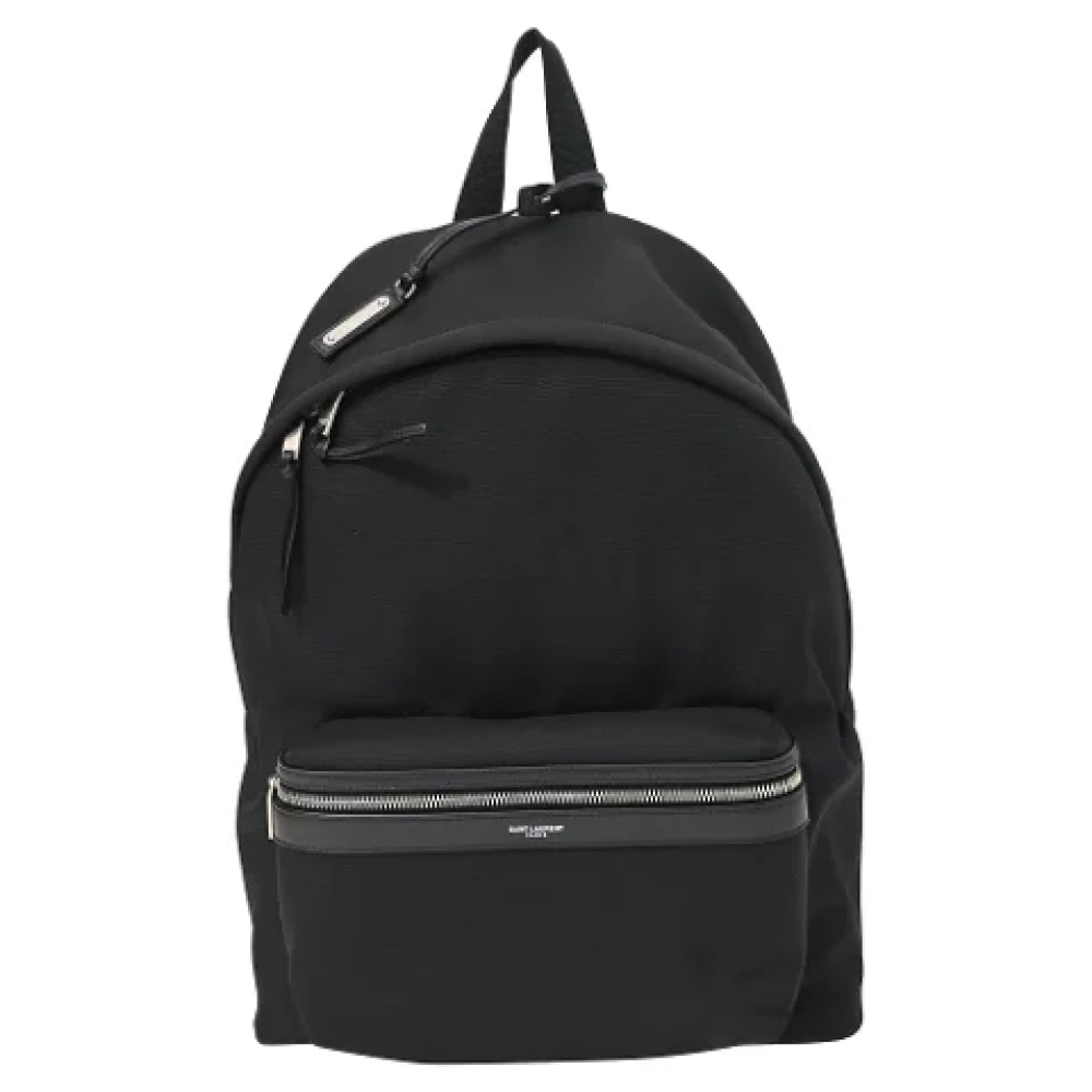 Saint Laurent City Rugzak Black Heren