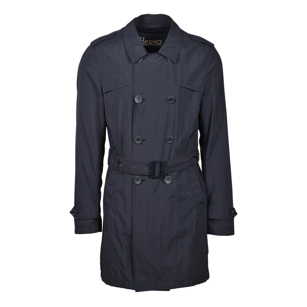 Herno Trenchcoat Blue Heren
